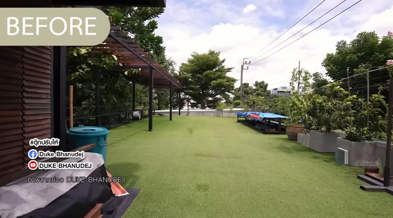 บ้าน ว่าน ธนกฤต สวนดาดฟ้า