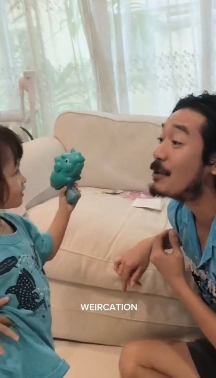 วิกกี้ เผยโฉม เวียร์ ศุกลวัฒน์ ร่าง 1 หลังโกนหนวด กับรีแอ็คลูกสาว น้องวิริน