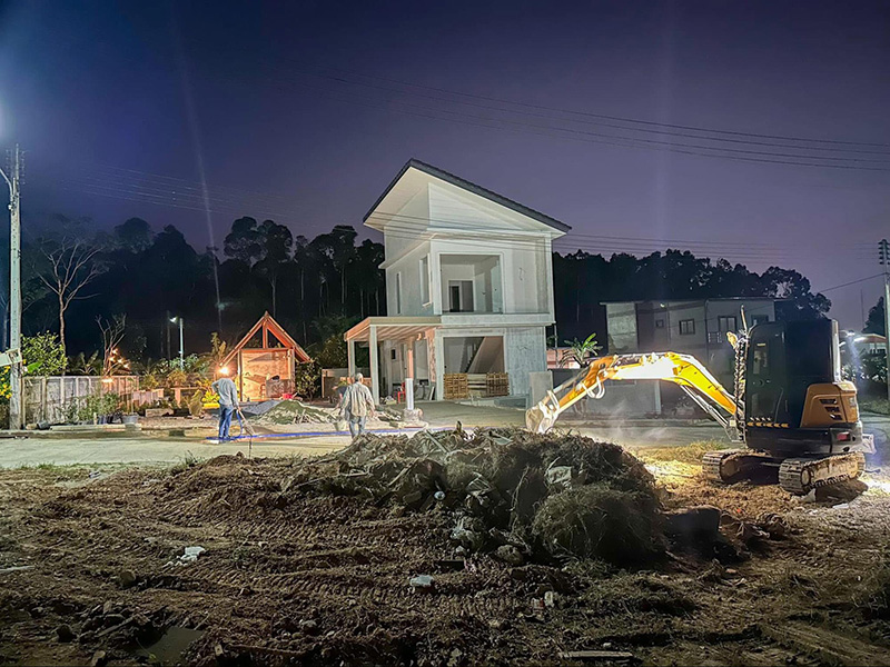 แบบบ้านบ้านและสวนบนเขา