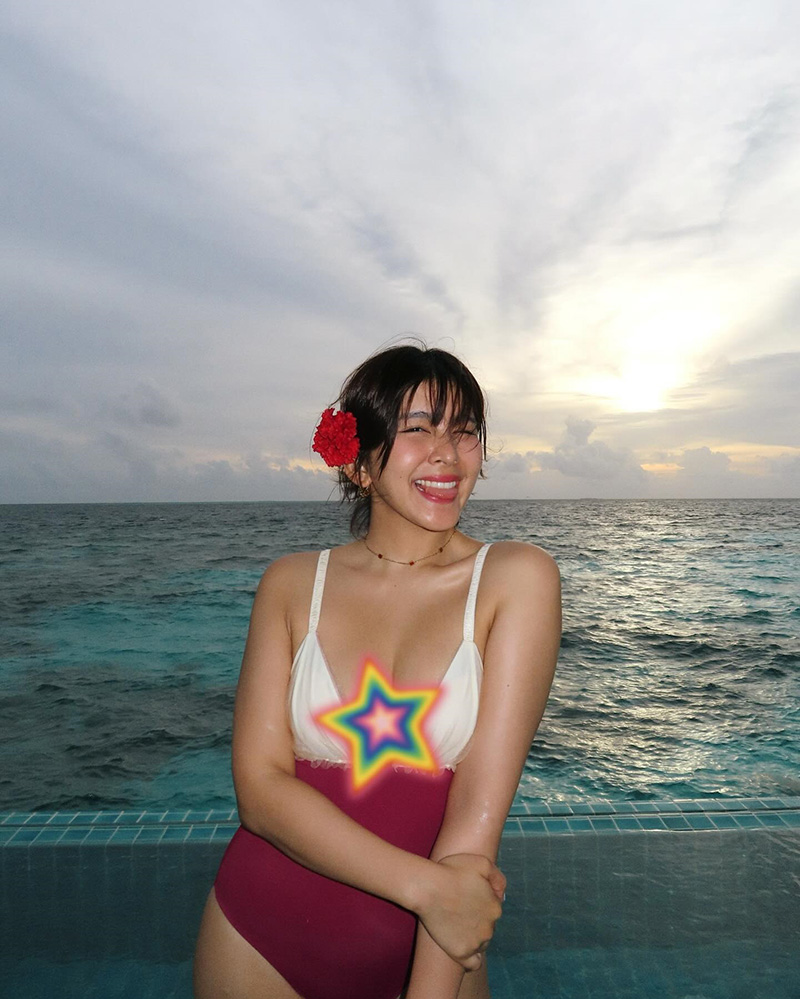 หนูนา หนึ่งธิดา แซ่บแรง in มัลดีฟส์ 