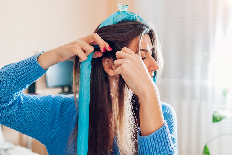 ม้วนผมไม่ใช้ความร้อน