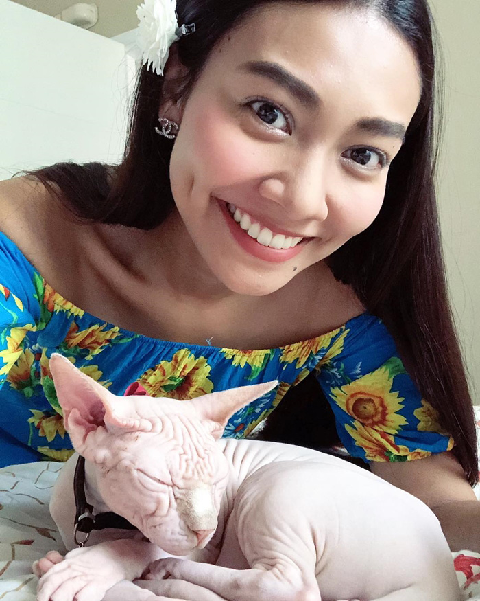 ดาราหญิงชอบเลี้ยงแมว