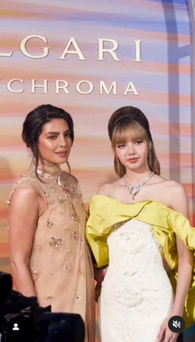 ลิซ่า ห่มเครื่องเพชร 5.52 กะรัต ร่วมงานเปิดตัว Bvlgari