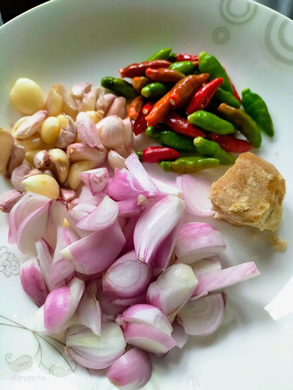 น้ำพริกมะขามหมูสับ เมนูน้ำพริก อาหารไทย สูตรอาหาร