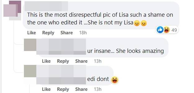 ภาพตัดต่อลิซ่า BLACKPINK