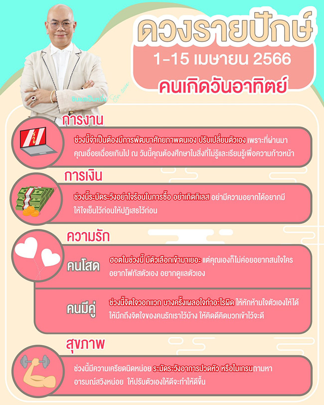 ดูดวงเดือนเมษายน