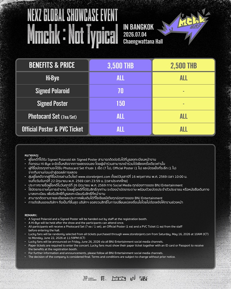NEXZ SHOWCASE Fan Benefit