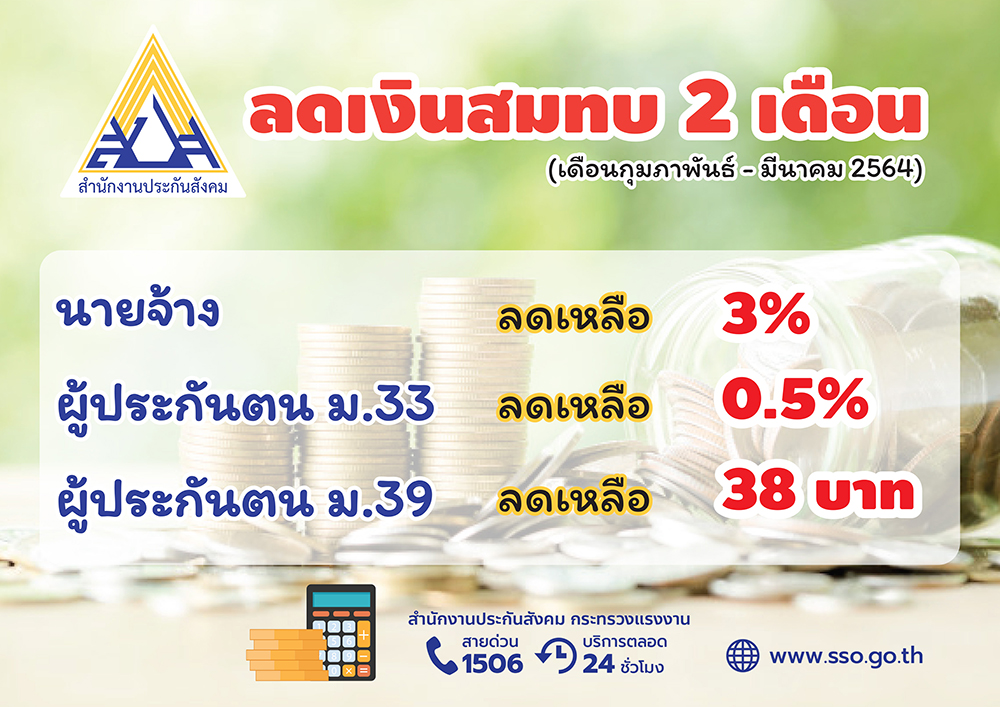 ลดจ่ายประกันสังคม