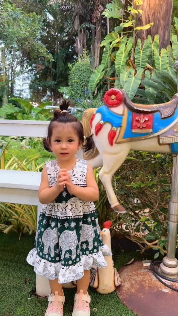 น้องพราวตะวัน ลูกสาว ยุ้ย จีรนันท์ ธันน์ ธนากร