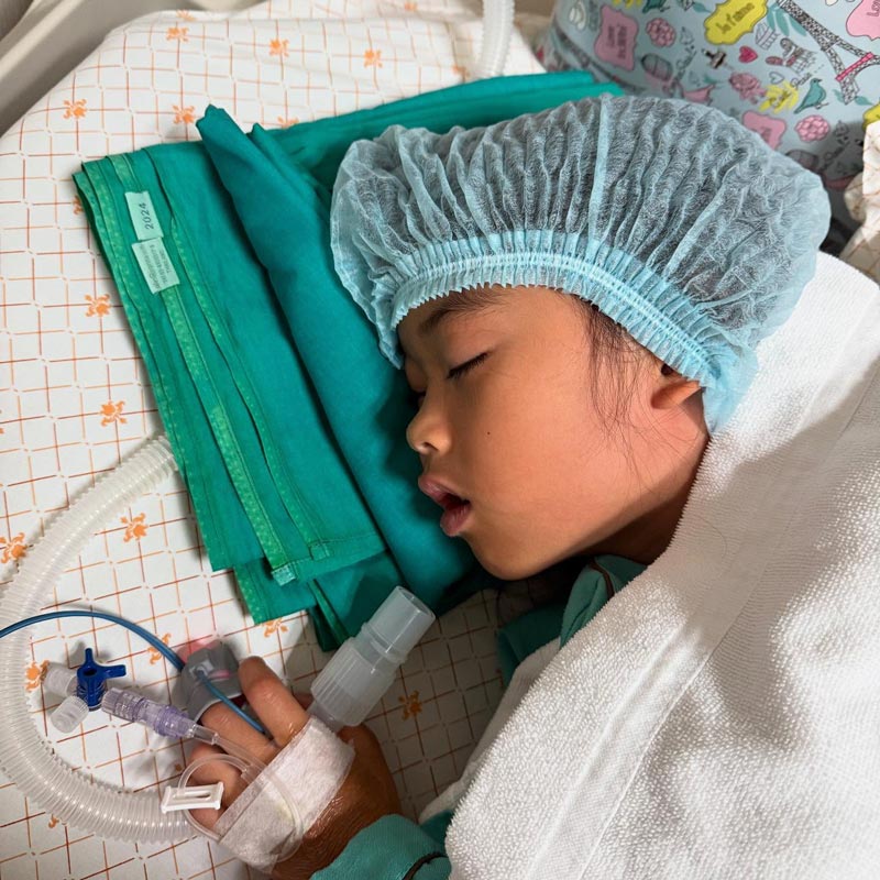 น้องเรน ลูกสาว เนม Getsunova ผ่าตัดไส้เลื่อน