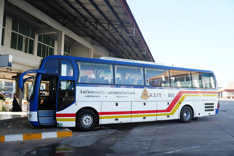 เส้นทางเดินรถขอนแก่น-เวียงจันทน์ บขส.