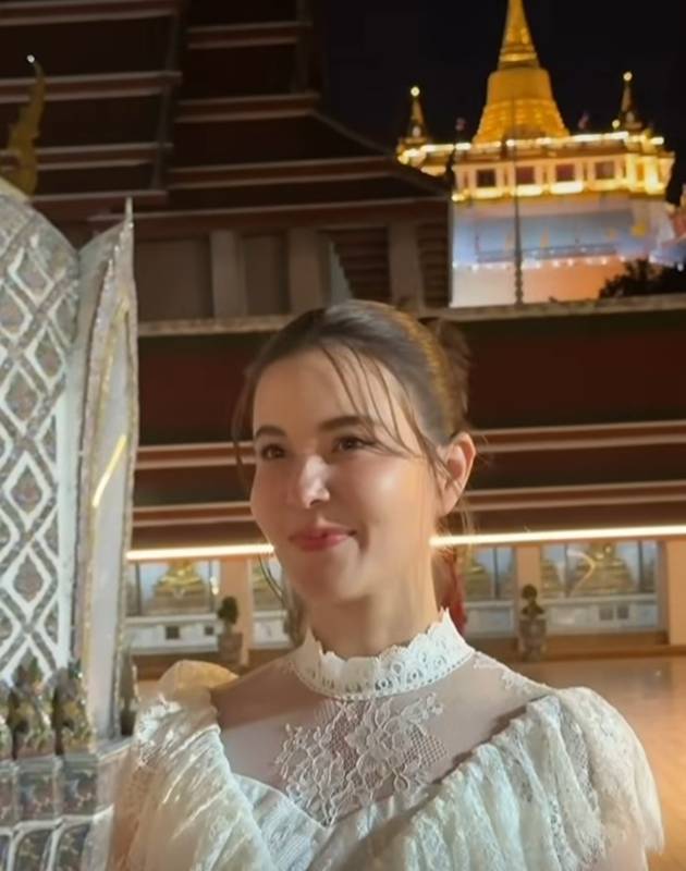 ธัญญ่า ธัญญาเรศ เข้าร่วมพิธีสวดนพเคราะห์ดับดาวกาลี