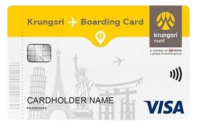 บัตร travel card กรุงศรี