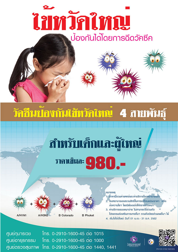 วัคซีนไข้หวัดใหญ่ 2562