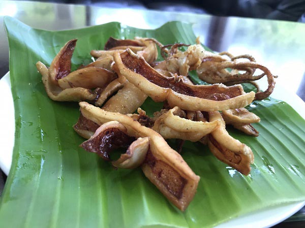 เมนูปลาหมึกกินเล่น ปลาหมึกแดดเดียว