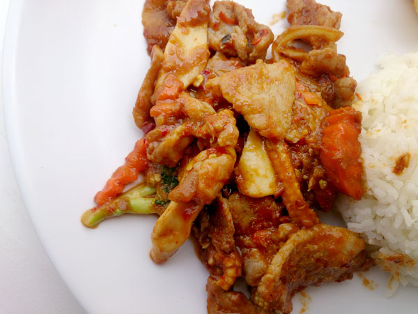 หมูผัดพริกเผา
