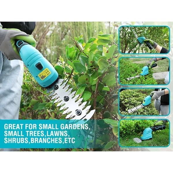 กรรไกรตัดแต่งกิ่งไม้ไร้สาย DURATECH 12V 2 in 1 Hedge Trimmer