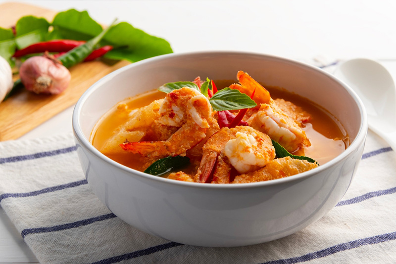 แกงคั่วสับปะรดกุ้ง ของคาว เมนูจากมะพร้าว เมนูอาหาร สูตรขนม สูตรเครื่องดื่ม