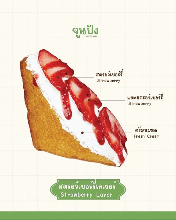 ร้านแซนด์วิชทอด จูนปัง ขนมปัง-นมสด