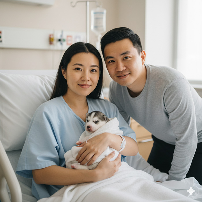 สร้างรูปคนคลอดลูก