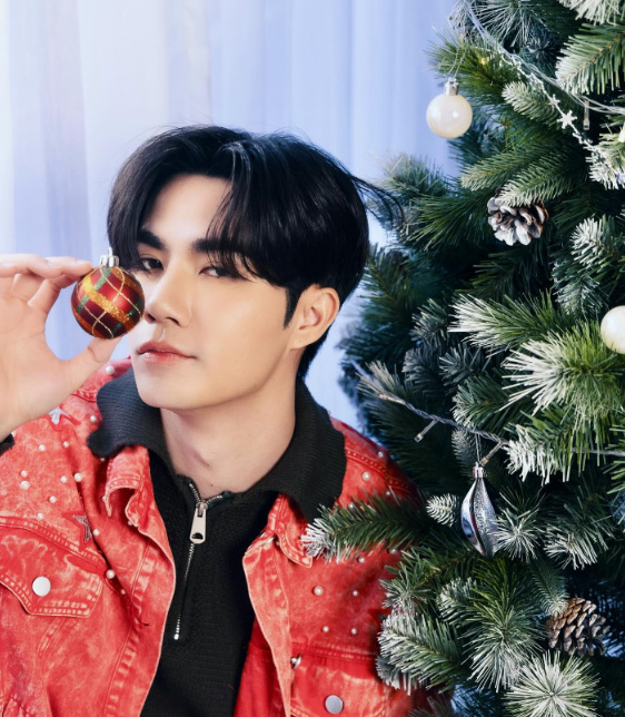 15 ไอเดียถ่ายรูปกับต้นคริสต์มาส โพสท่าเท่ ๆ ฉบับหนุ่มคนดัง