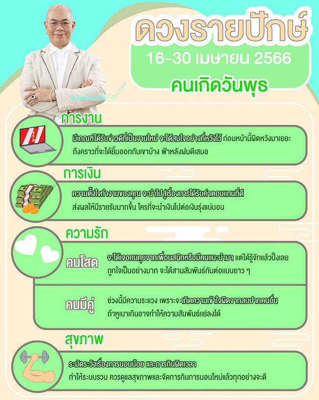 ดูดวงเดือนเมษายน