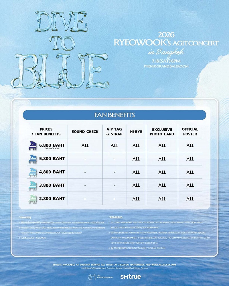 RYEOWOOK คอนเสิร์ต Fan Benefit