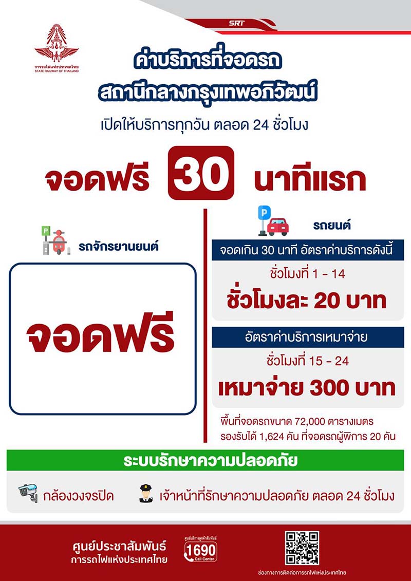 ที่จอดรถ สถานีกลางกรุงเทพอภิวัฒน์