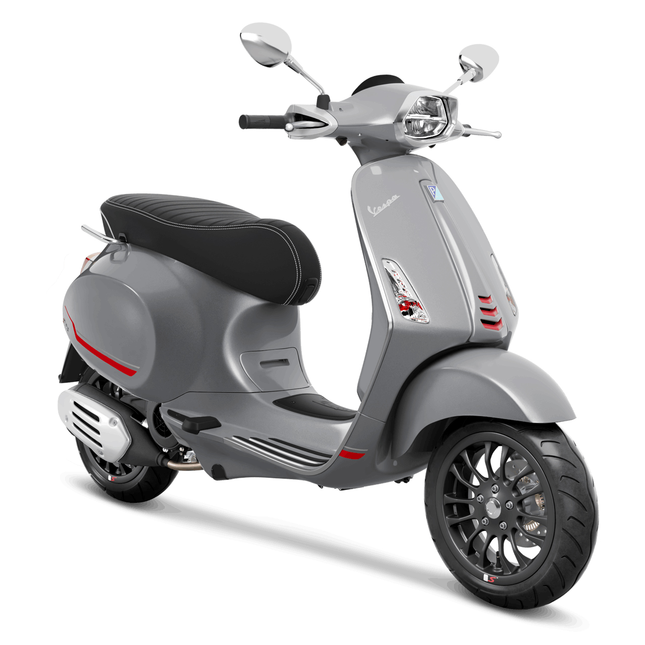 Vespa Sprint 150 i-Get ABS สีเทา Grey Materia