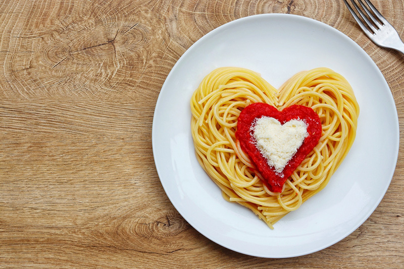 สปาเกตตีผูกใจ เมนูอาหารรูปหัวใจ ไอเดียอาหารวันวาเลนไทน์