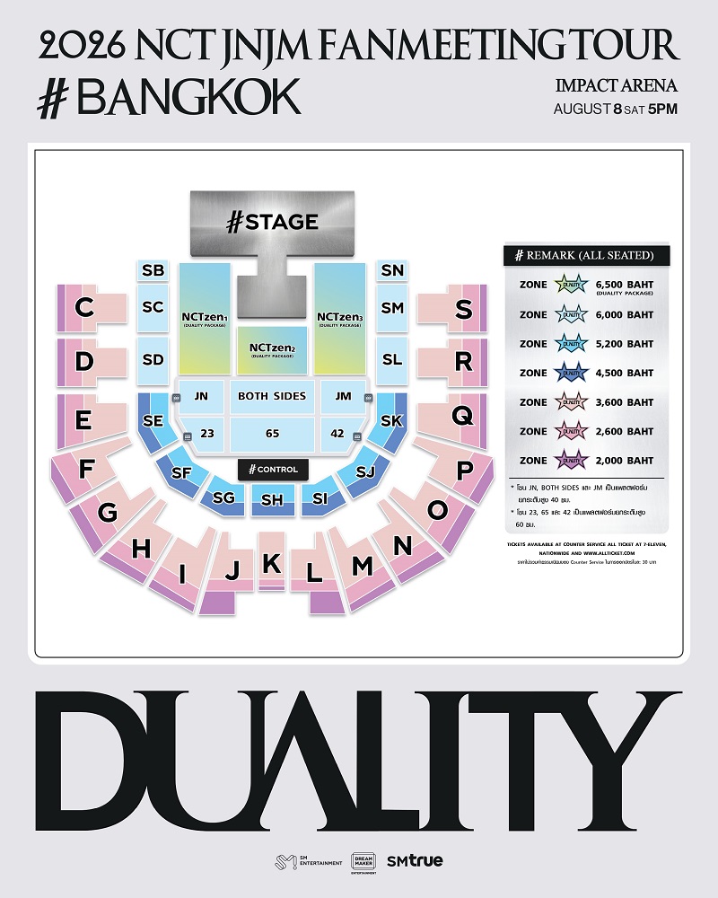 NCT JNJM FANMEET ผังที่นั่ง