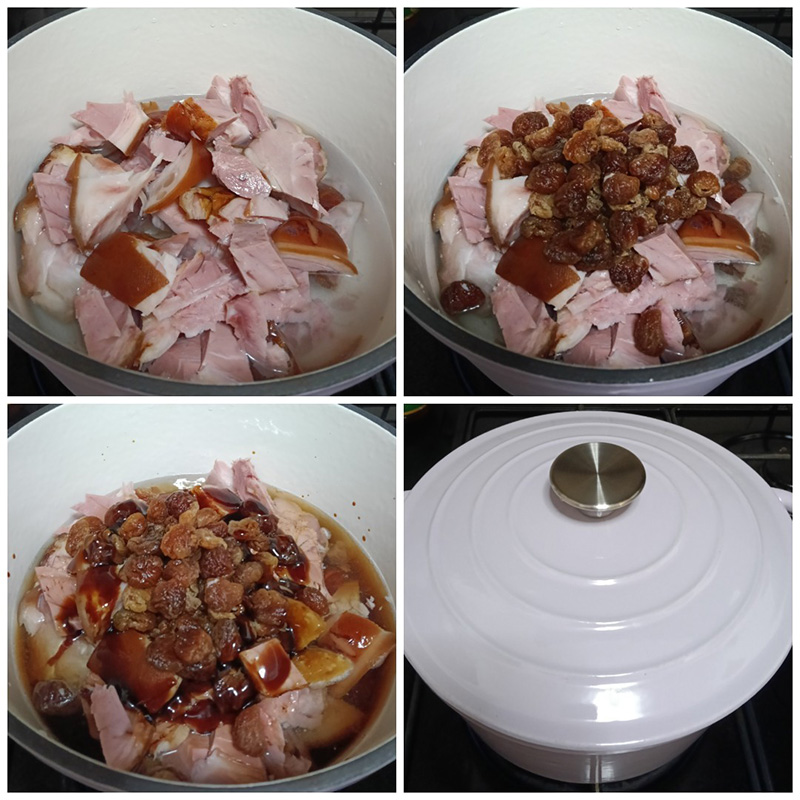 ขาหมูรมควันตุ๋นลำไย เมนูหมู ขาหมูตุ๋น สูตรอาหาร