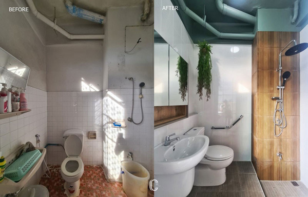 รีโนเวทห้องน้ำขนาดเล็ก 10 รีวิวปรับปรุงและตกแต่งห้องปลดทุกข์ของบ้าน  ให้ดูดีและน่าใช้งานขึ้น