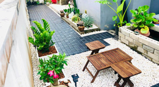 จัดสวนข้างบ้าน