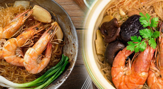 กุ้งอบวุ้นเส้น