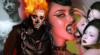 ดาราแต่งหน้าฮาโลวีน