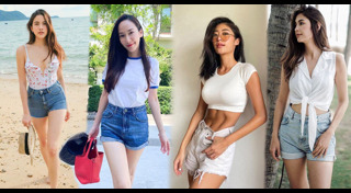 กางเกงยีนส์ขาสั้น