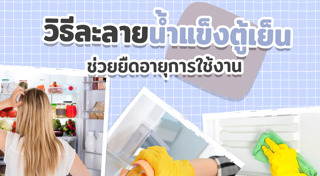 วิธีดูแลรักษาตู้เย็น