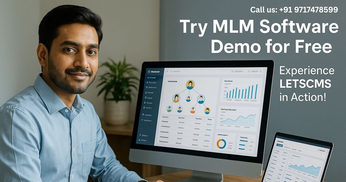 Try MLM Software and Website Demo for Free Live LETSCMS Experience