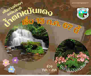 เปิดเส้นทางศึกษาธรรมชาติน้ำตกหมันแดง 2567 