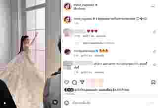 มายด์ ณภศศิ ลองชุดเจ้าสาวครั้งแรก คนแห่แซวเมื่อไหร่จะแต่งจริง