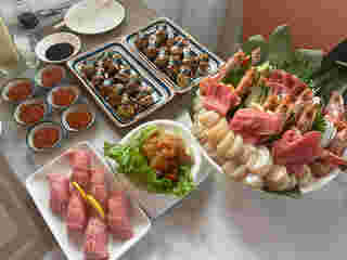 บุฟเฟต์อาหารญี่ปุ่น 2025 Salmon iniri by มายโฮมโภชนา