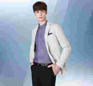 SUIT SELECT Coolmax Linen Jacket เบลเซอร์ผู้ชาย