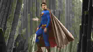 ภาพ Brandon Routh ขณะสวมชุด Superman ใน Superman Returns