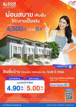 สินเชื่อบ้าน Dream Homes by GHB ปี 2566