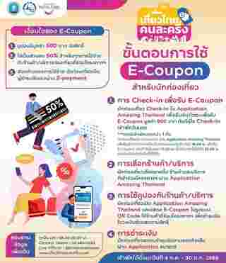 เที่ยวไทยคนละครึ่ง 2568 วิธีใช้สิทธิ คูปอง