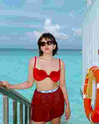 หนูนา หนึ่งธิดา นุ่งวันพีซ จัดลุคเซ็กซี่เบา ๆ ที่มัลดีฟส์