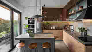 ห้องครัวสไตล์ Contemporary Warm