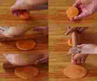 ขนมเปี๊ยะลูกส้มไส้ถั่วกวน