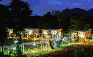 ที่พักไทรโยค ริมแม่น้ำแคว Yoko River Kwai Resort